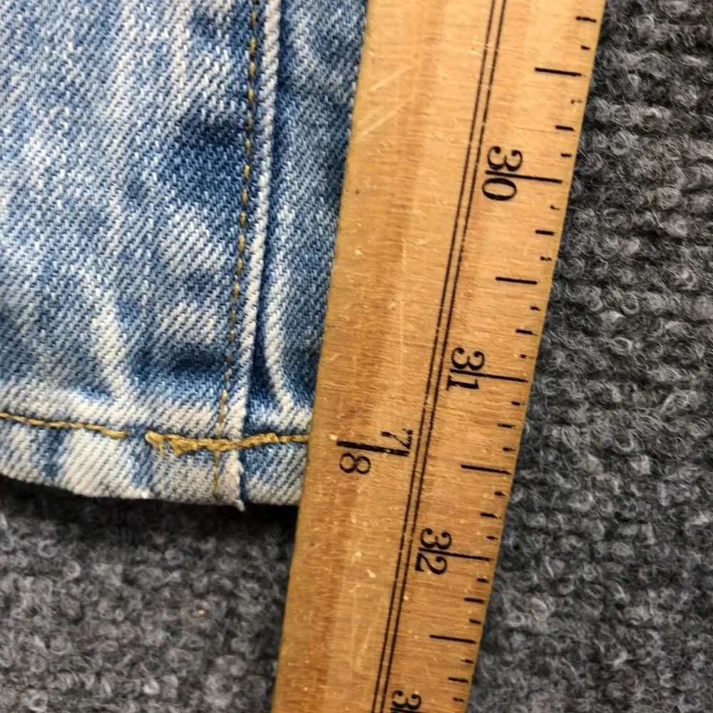 American Eagle Mens Relaxed Straight Leg Jeans Light Wash Blue 38x34 Cotton